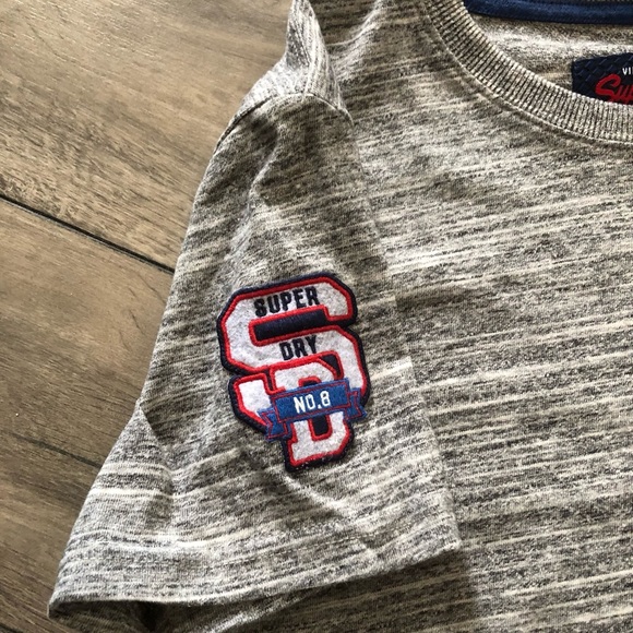 SuprerDry Men’s Patches Gray Tee S - Picture 6 of 8